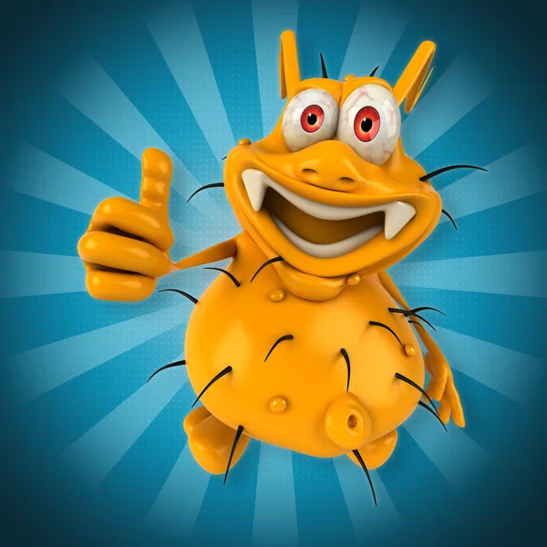 Eğlenceli çizgi film mikrop