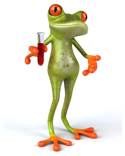 Fun cartoon frog — Stock Photo, Image