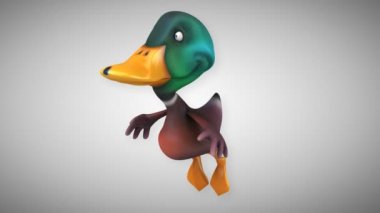 Eğlenceli çizgi film ördek