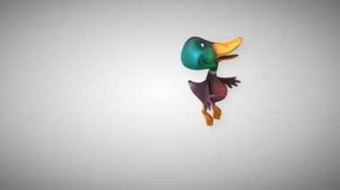 Eğlenceli çizgi film ördek