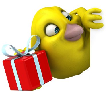 Eğlenceli çizgi film kuş