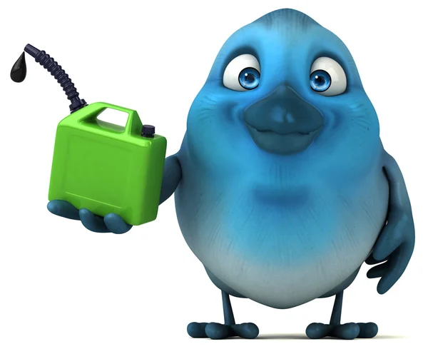 Divertente cartone animato Blue bird — Foto Stock