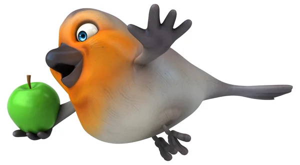 Fun cartoon bird — Stock Photo, Image