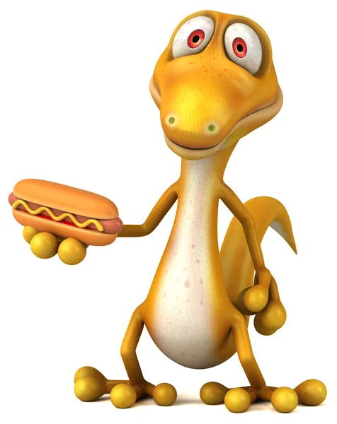 Fun cartoon lizard — Stock Photo, Image