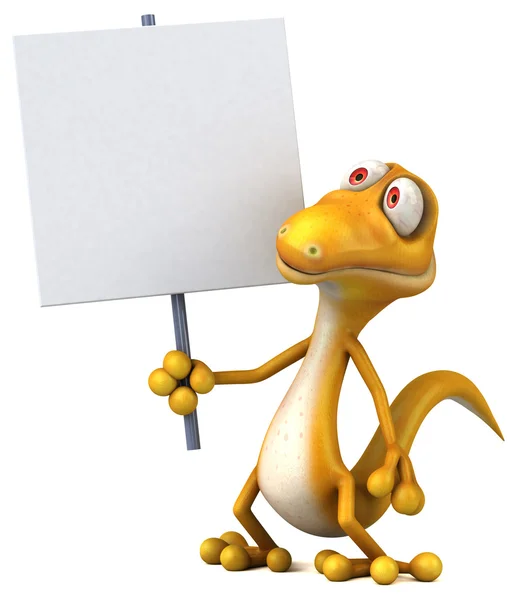 Fun cartoon lizard — Stock Photo, Image