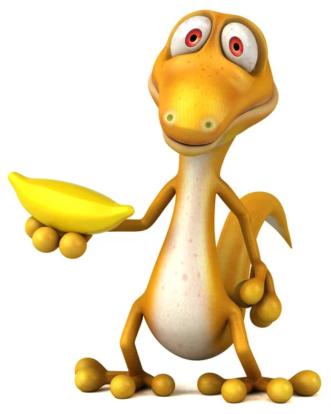 Fun cartoon lizard — Stock Photo, Image