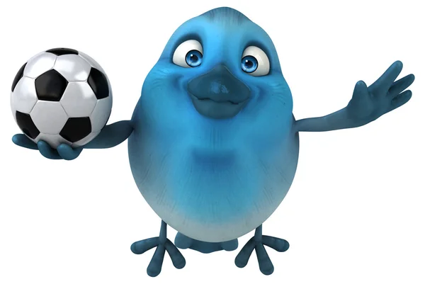 Fun cartoon Blue bird — Stock Photo, Image