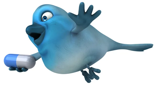 Leuke cartoon Blue bird — Stockfoto