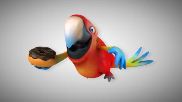 Drôle de dessin animé Perroquet 