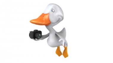 komik karikatür ördek 