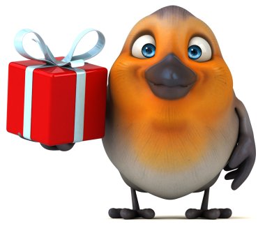 Eğlenceli çizgi film kuş