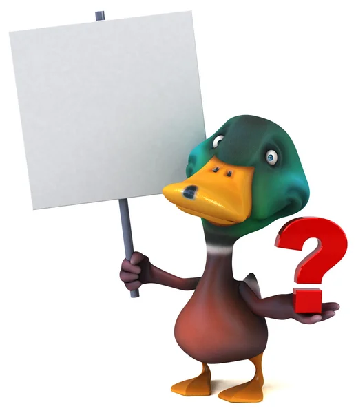 Fun cartoon Duck — Stock Photo, Image