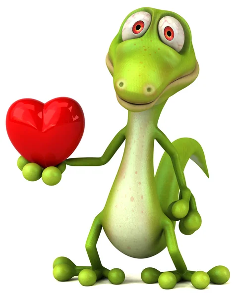 Fun cartoon lizard — Stock Photo, Image