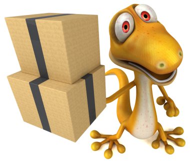 Eğlenceli çizgi film kertenkele