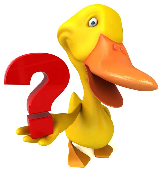 Fun cartoon Duck — Stock Photo, Image