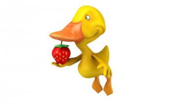 Eğlenceli çizgi film ördek