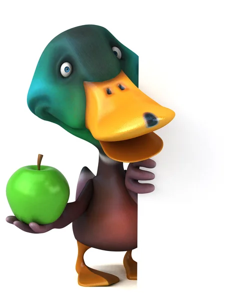 Funny cartoon Duck — Stock Photo, Image