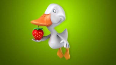 Eğlenceli çizgi film ördek