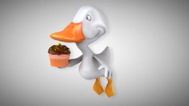 Eğlenceli çizgi film ördek