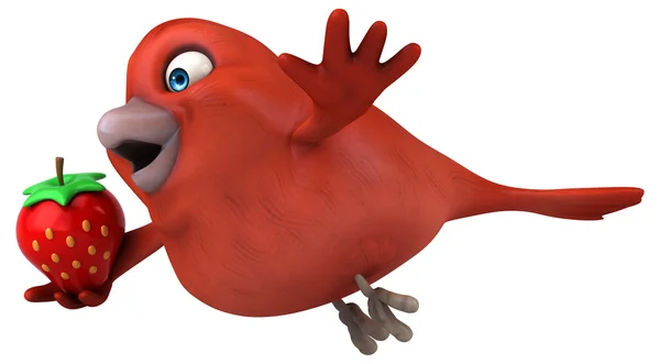 Мультфільм червоний птах — стокове фото