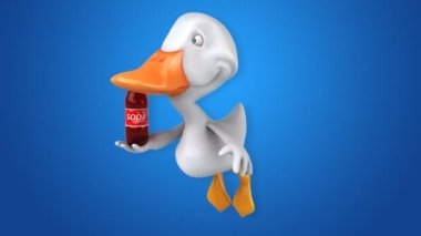 Eğlenceli çizgi film ördek