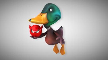 Eğlenceli çizgi film ördek