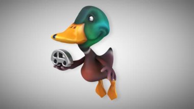 Eğlenceli çizgi film ördek