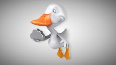 Eğlenceli çizgi film ördek