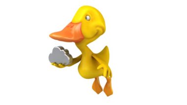 Eğlenceli çizgi film ördek