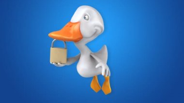 Eğlenceli çizgi film ördek