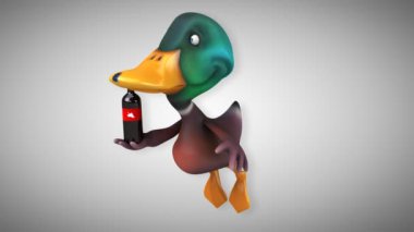 Eğlenceli çizgi film ördek