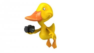 Eğlenceli çizgi film ördek