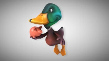 Eğlenceli çizgi film ördek