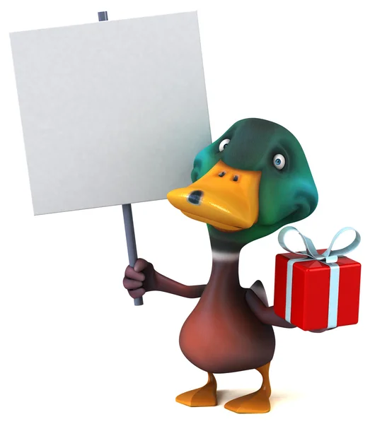 Fun cartoon Duck — Stock Photo, Image