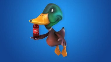 Eğlenceli çizgi film ördek