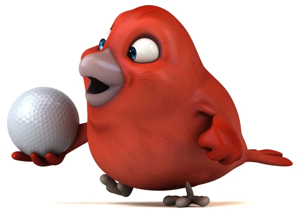 Cartoon Red bird — Stock Photo, Image