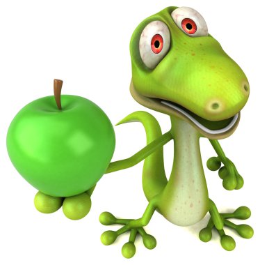 Eğlenceli çizgi film kertenkele