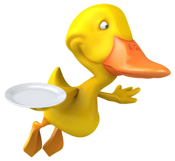 Fun cartoon Duck — Stock Photo, Image