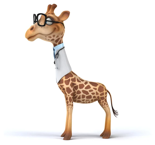 Divertente cartone animato giraffa — Foto Stock