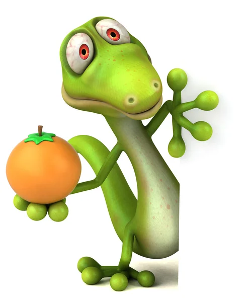 Fun cartoon lizard — Stock Photo, Image