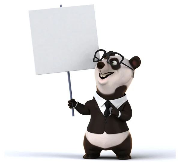 Spaß Cartoon Panda — Stockfoto