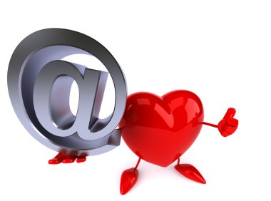 Eğlenceli çizgi film kalp