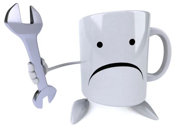 Fun cartoon mug — Stock Photo, Image