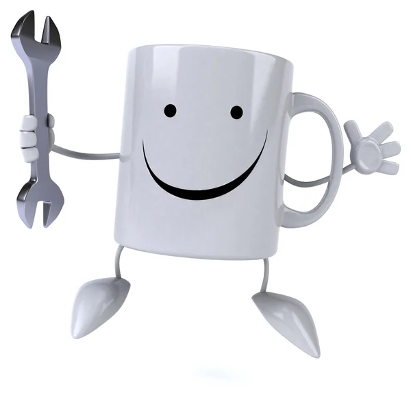 Fun cartoon mug — Stock Photo, Image