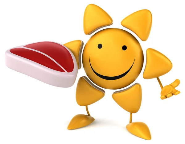 Fun cartoon sun — Stock Photo, Image