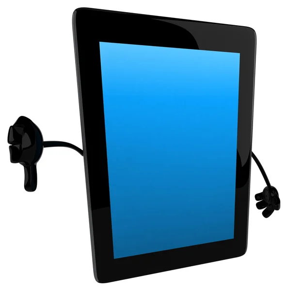 Fun cartoon tablet — Stock Photo, Image