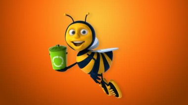 Eğlenceli çizgi film arı