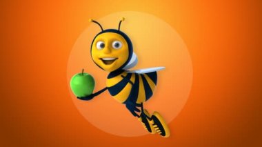 Eğlenceli çizgi film arı