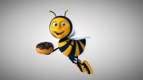 Amusant abeille dessin animé — Video