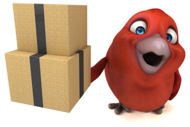 eğlenceli çizgi film kırmızı kuş